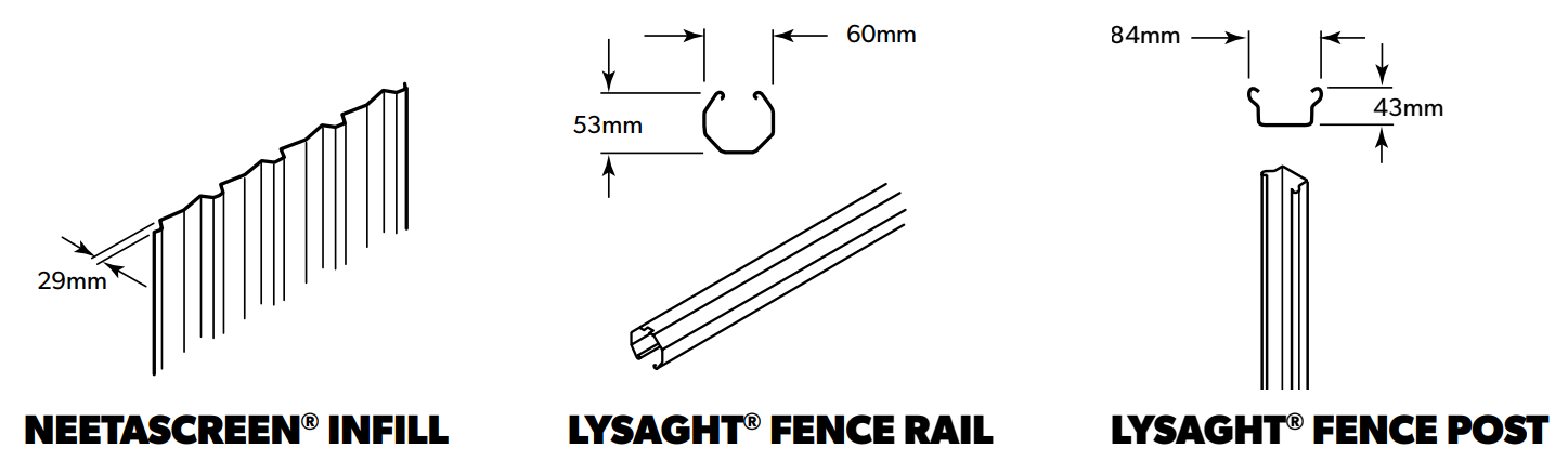 LYSAGHT NEETASCREEN® Fencing | STEEL SELECT®